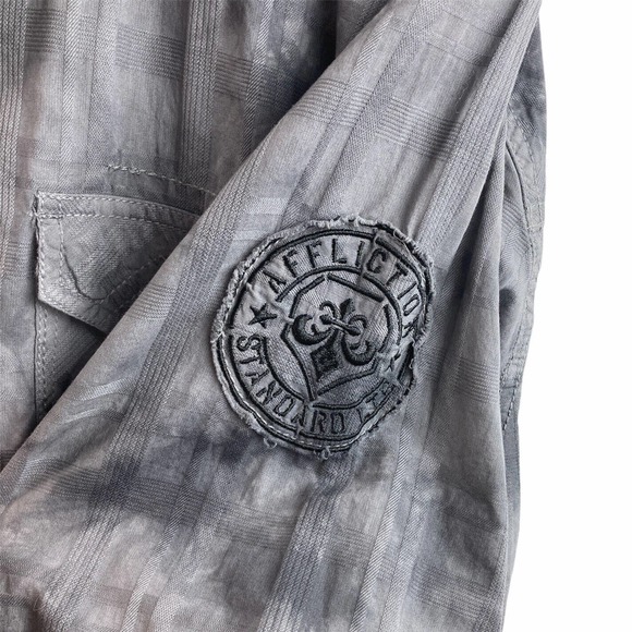 Affliction Black Premium Men's Long Sleeve Button Up Shirt - Picture 3 of 7